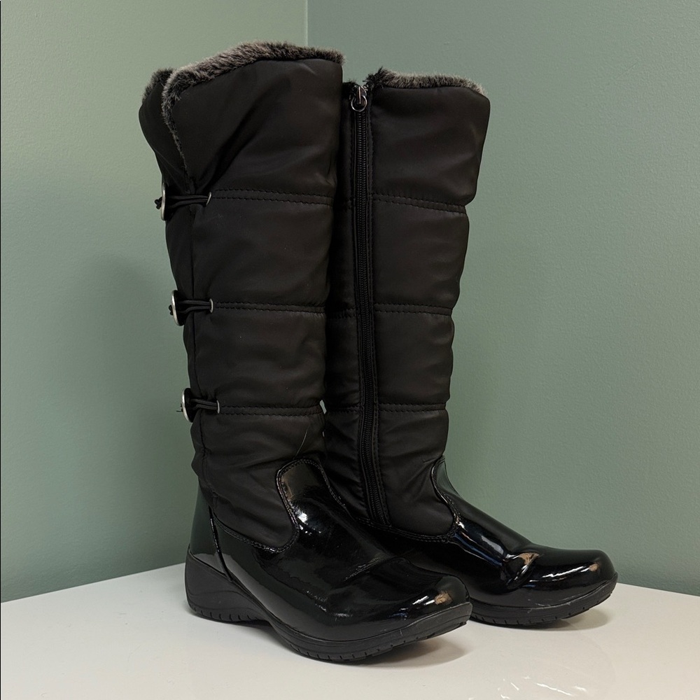 Khombu Black Winter & Rain Boots